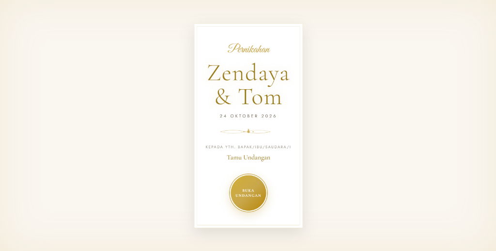 Undangan Digital — Zendaya & Tom