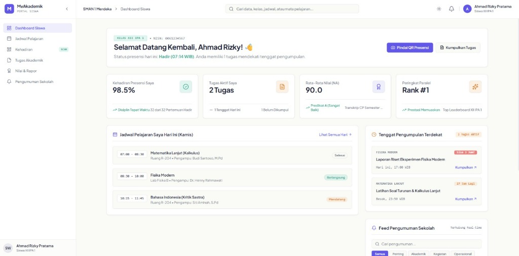 Web Pendidikan — Portal Sekolah & SIMAK